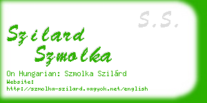 szilard szmolka business card
